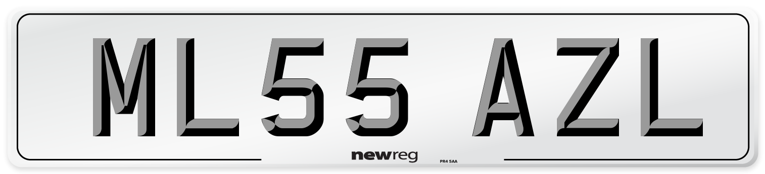 ML55 AZL Number Plate from New Reg
